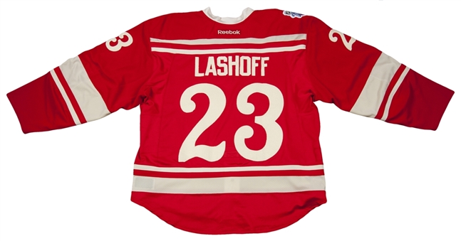 2014 Brian Lashoff Game Used Detroit Red Wings "2014 Winter Classic" Jersey (Team COA)